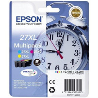 ORIGINAL Epson Multipack ciano / magenta / giallo C13T27154012 27 XL ~3300 Seiten 3 Cartucce colore: T2712 + T2713 + T2714