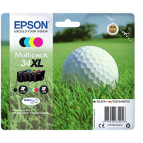 ORIGINAL Epson Multipack nero / ciano / magenta / giallo C13T34764010 34XL ~3950 Seiten