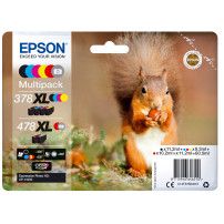 ORIGINAL Epson Multipack nero / ciano / magenta / giallo / Rosso / Grigio C13T379D4010 378XL+478XL ~4020 Seiten