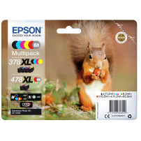 ORIGINAL Epson Multipack nero / ciano / magenta / giallo / Rosso / Grigio C13T379D4010 378XL+478XL ~4020 Seiten