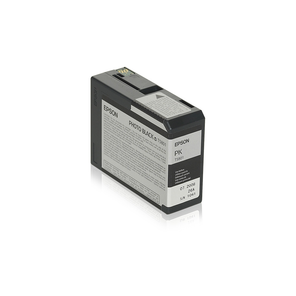 ORIGINAL Epson Cartuccia d'inchiostro Nero (Foto) C13T580100 T5801 80ml