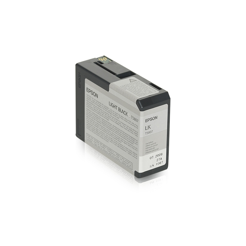 ORIGINAL Epson Cartuccia d'inchiostro lightblack C13T580700 T5807 80ml