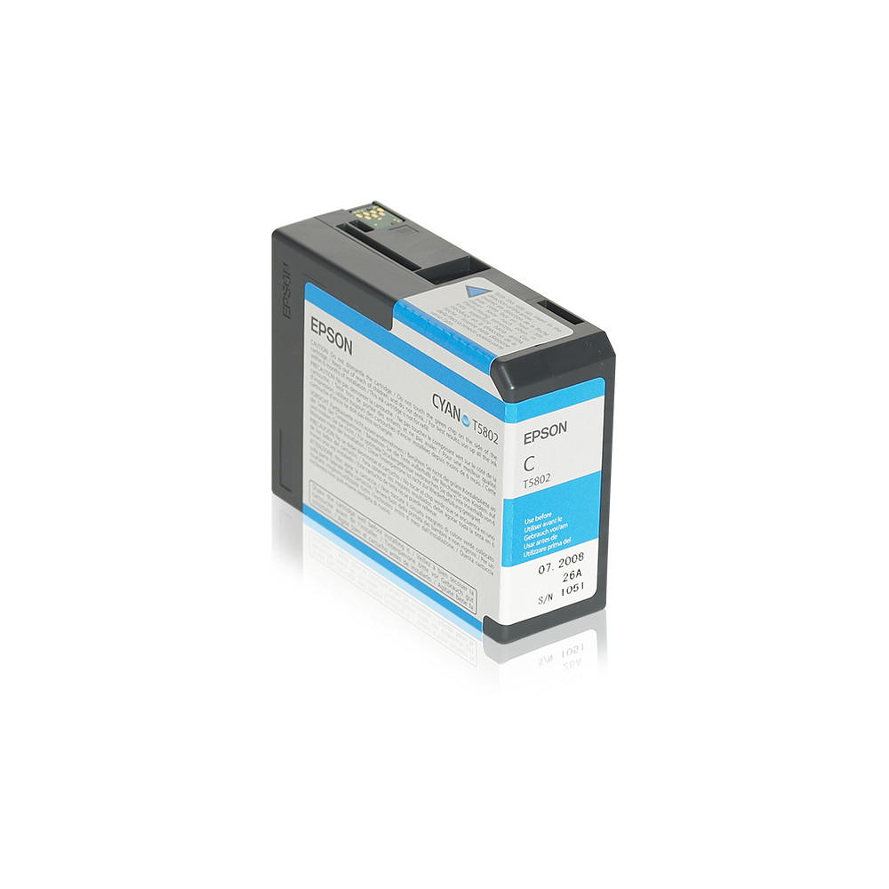 ORIGINAL Epson Cartuccia d'inchiostro ciano C13T580200 T5802 80ml