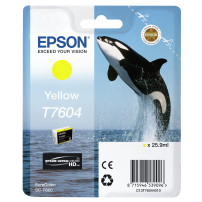 ORIGINAL Epson Cartuccia d'inchiostro giallo C13T76044010 T7604 ~2200 Seiten 25,9ml UltraChrome HD