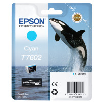 ORIGINAL Epson Cartuccia d'inchiostro ciano C13T76024010 T7602 ~2200 Seiten 25,9ml UltraChrome HD