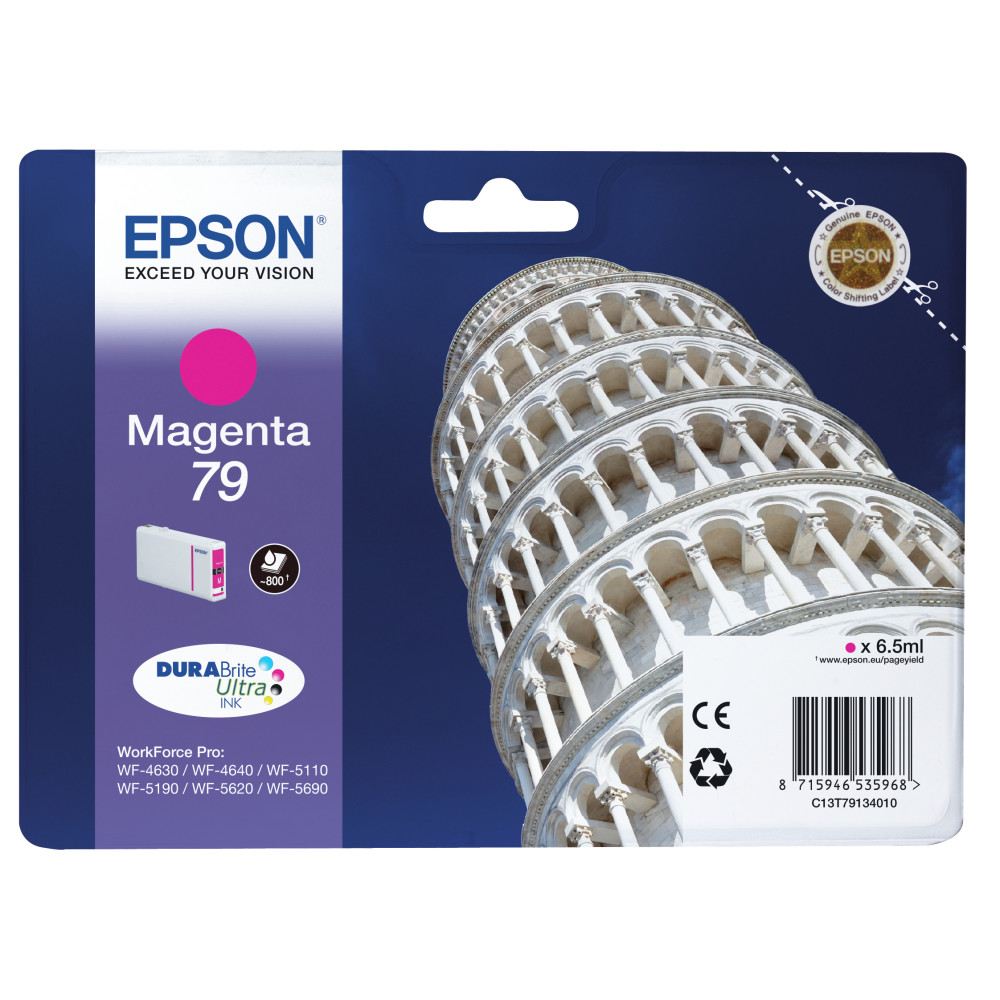 ORIGINAL Epson Cartuccia d'inchiostro magenta C13T79134010 79 ~800 Seiten 6,5ml 79