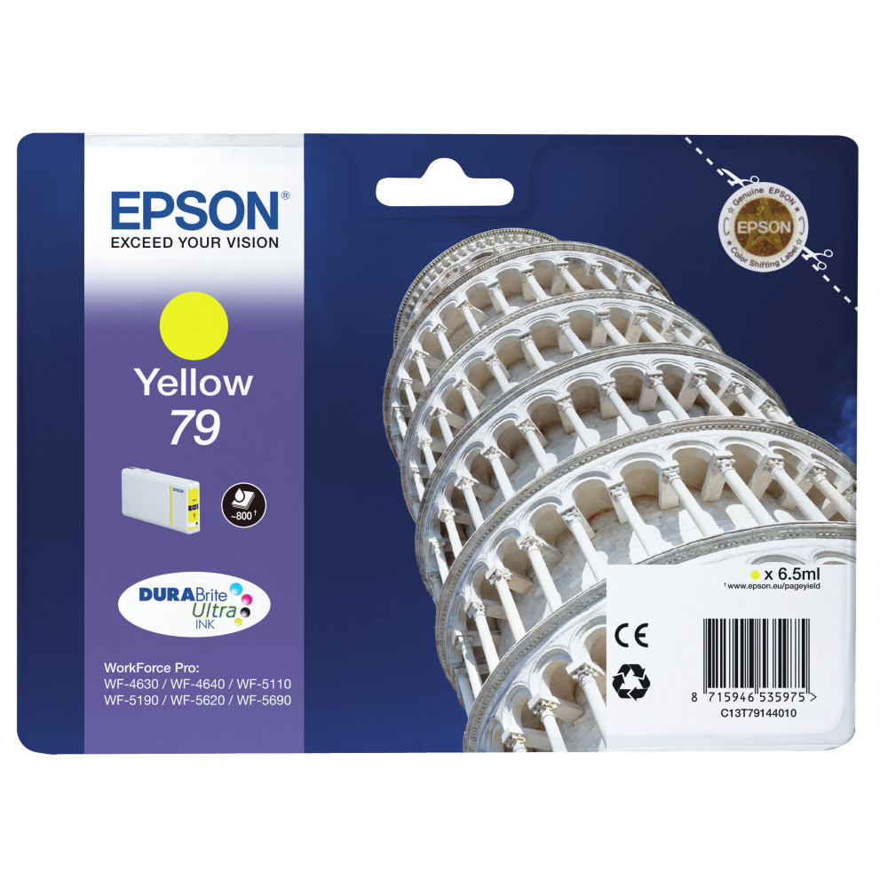 ORIGINAL Epson Cartuccia d'inchiostro giallo C13T79144010 79 ~800 Seiten 6,5ml 79