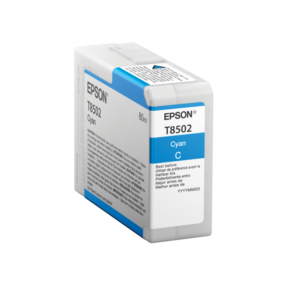 ORIGINAL Epson Cartuccia d'inchiostro ciano C13T850200 T8502 80ml