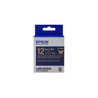 ORIGINAL Epson Nastro LK-4HKK C53S654002 Nastro satinato per etichettatrici Epson LK-4HKK oro/blu 12 mm (5 m)