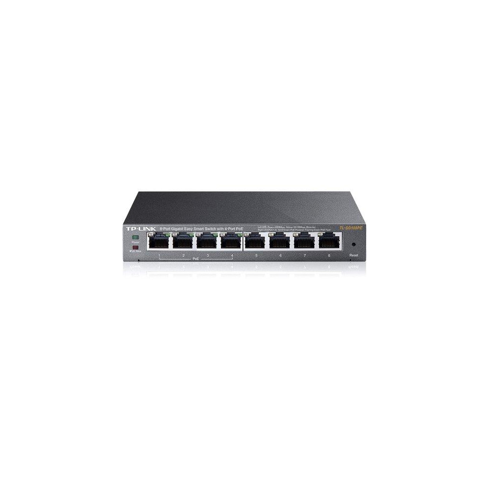 SWITCH TP-LINK TL-SG108PE 8P GIGABIT DESKTOP 10/100/1000Mbps RJ45 4P POE