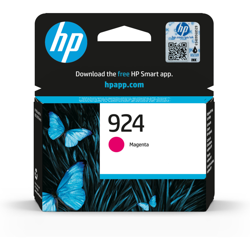 ORIGINAL HP Cartuccia d'inchiostro magenta 4K0U4NE 924 ~400 Seiten Cartuccia di inchiostro magenta originale HP 924