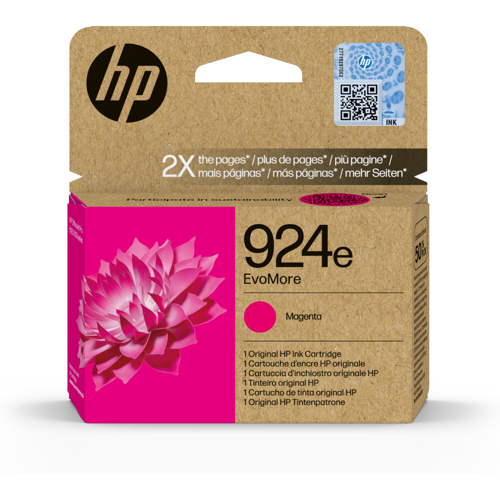 ORIGINAL HP Cartuccia d'inchiostro magenta 4K0U8NE 924e ~800 Seiten