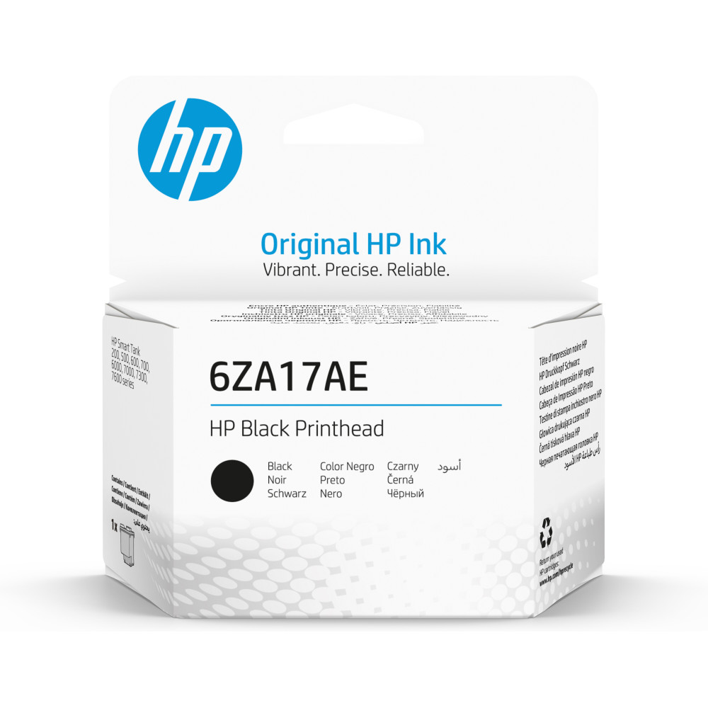 ORIGINAL HP Testina per stampa nero 6ZA17AE 500/600 Serie Testina di stampa originale 6ZA17AE, nero