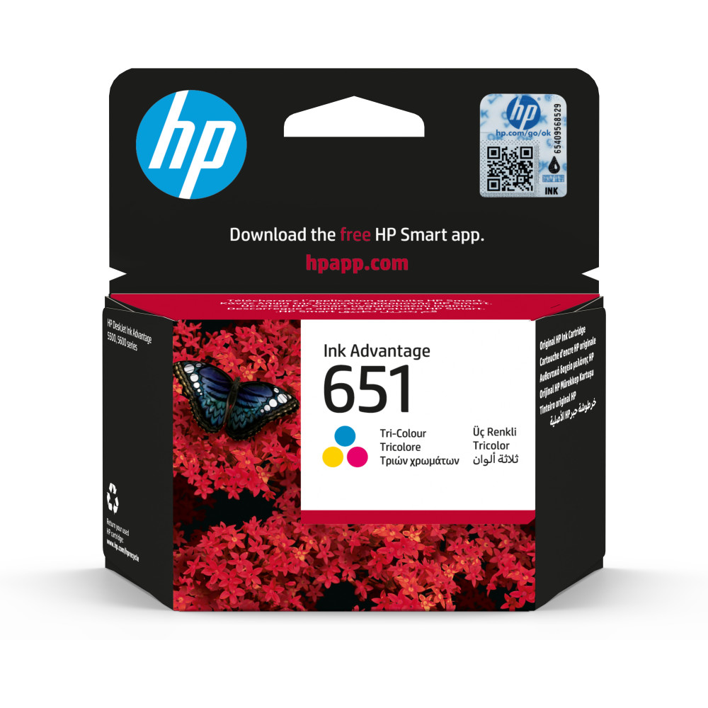 ORIGINAL HP Cartuccia d'inchiostro differenti colori C2P11AE 651 ~300 Seiten