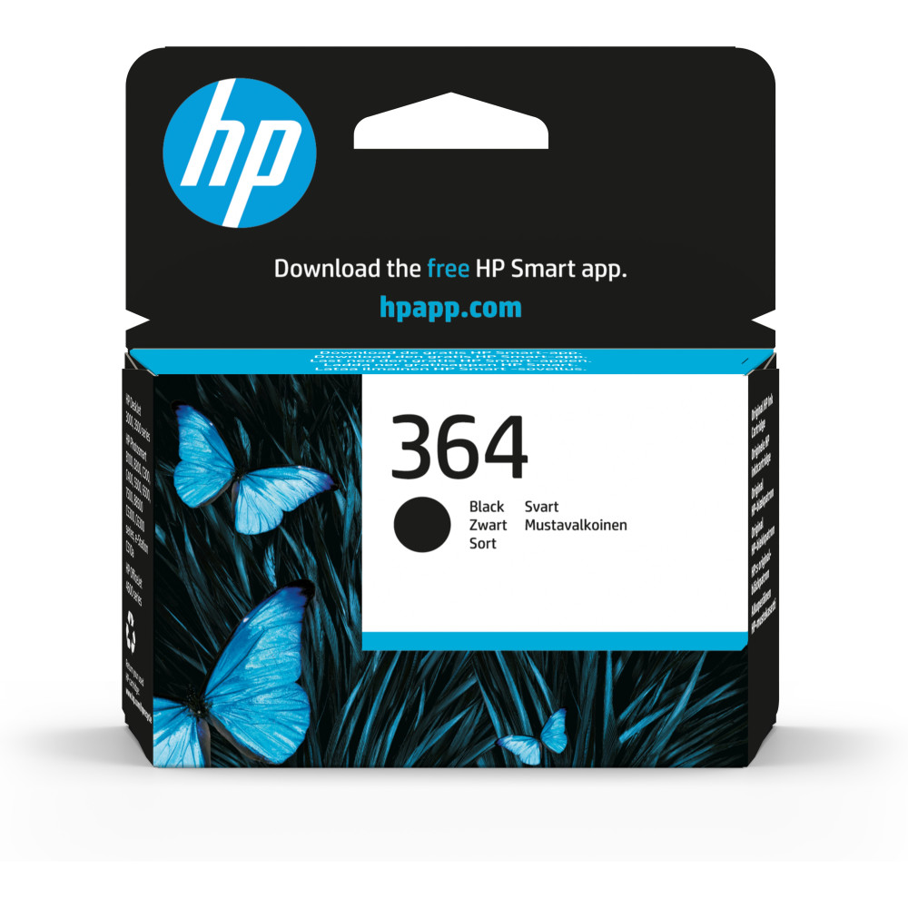 ORIGINAL HP Cartuccia d'inchiostro nero CB316EE 364 ~250 Seiten 7,5ml