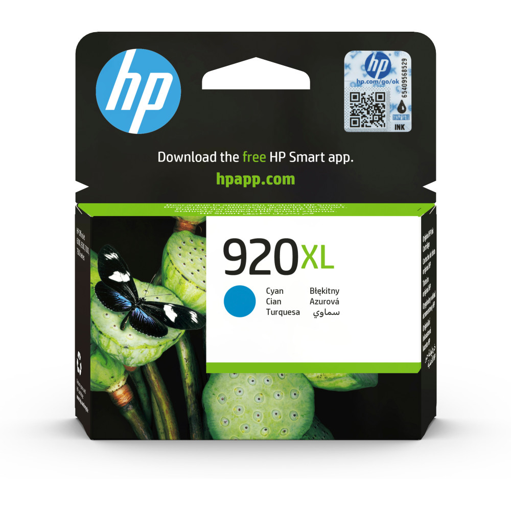 ORIGINAL HP Cartuccia d'inchiostro ciano CD972AE 920 XL ~700 Seiten Cartucce d'inchiostro