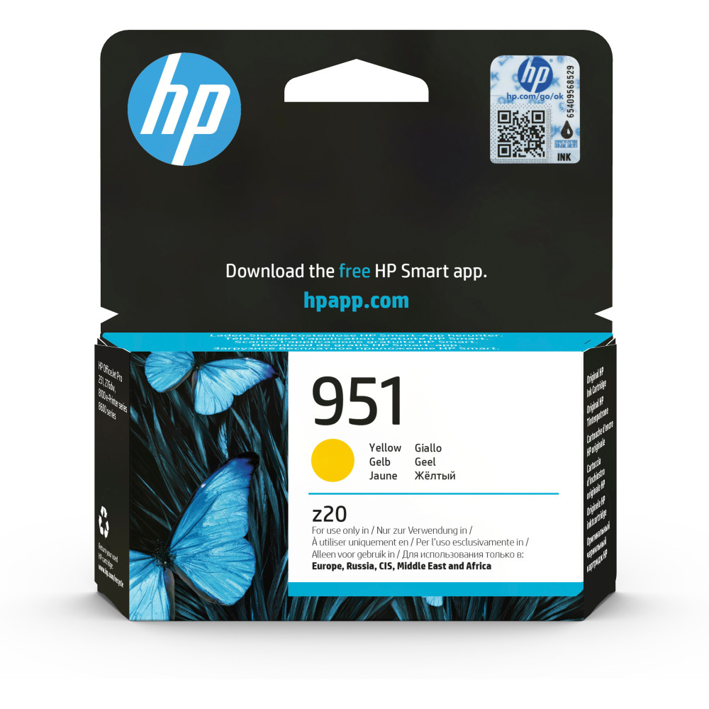 ORIGINAL HP Cartuccia d'inchiostro giallo CN052AE 951 ~700 Seiten