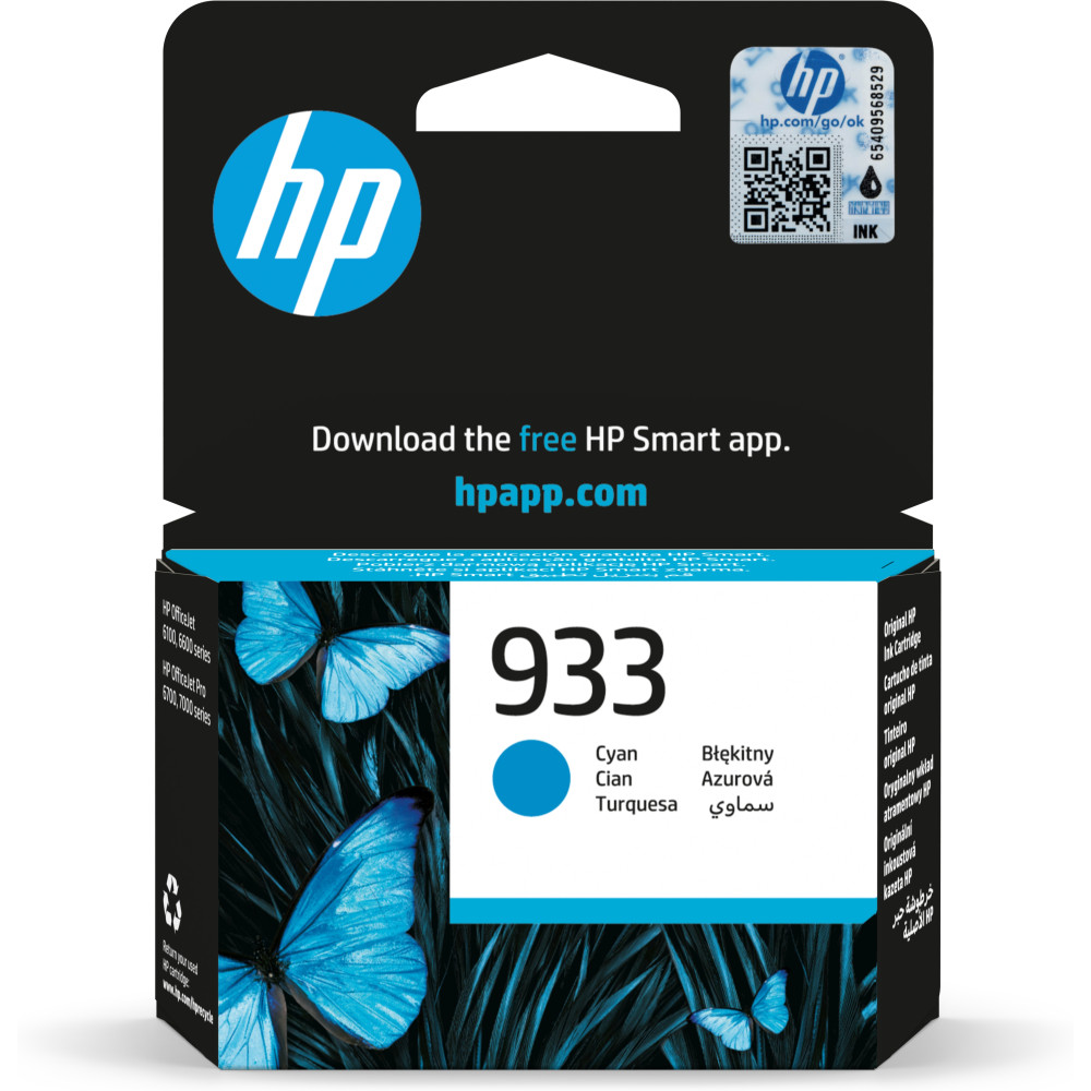 ORIGINAL HP Cartuccia d'inchiostro ciano CN058AE 933 ~330 Seiten