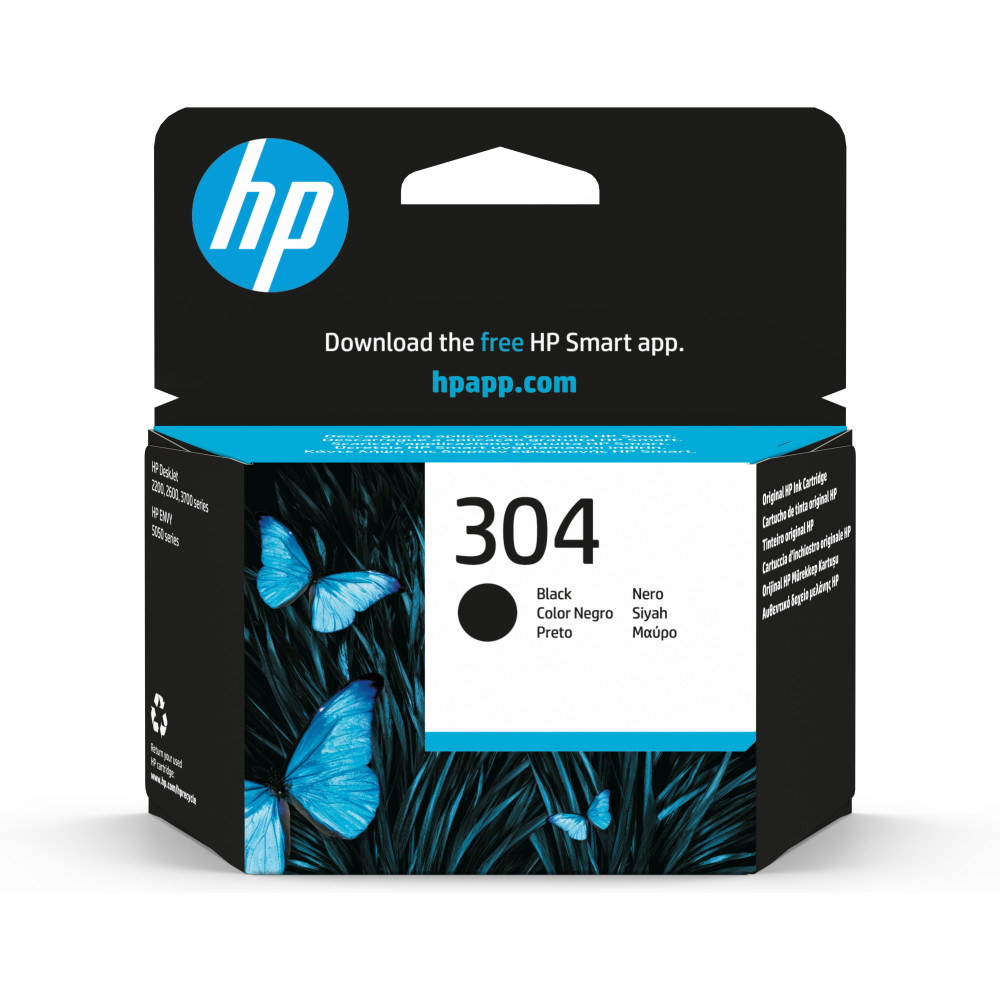 ORIGINAL HP Cartuccia d'inchiostro nero N9K06AE 304 ~120 Seiten