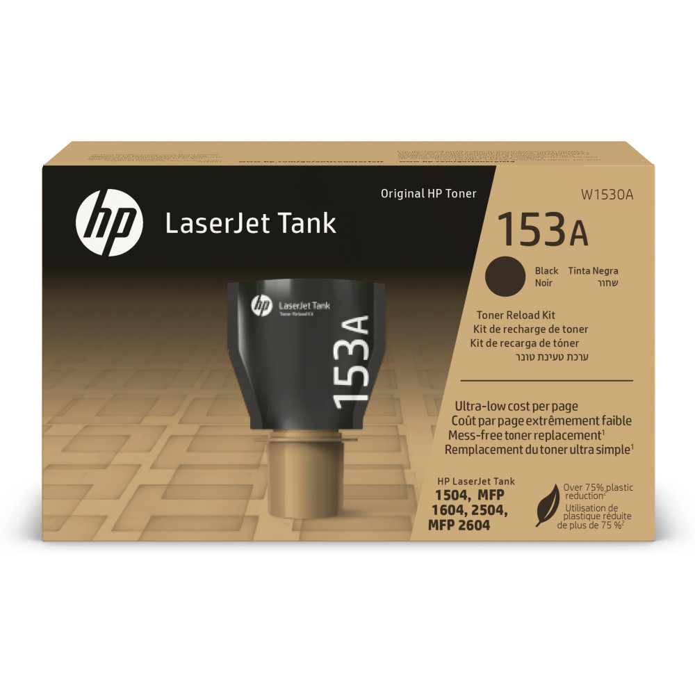 ORIGINAL HP toner nero W1530A 153A ~2500 Seiten Kit di ricarica del toner nero originale LaserJet Tank HP 153A