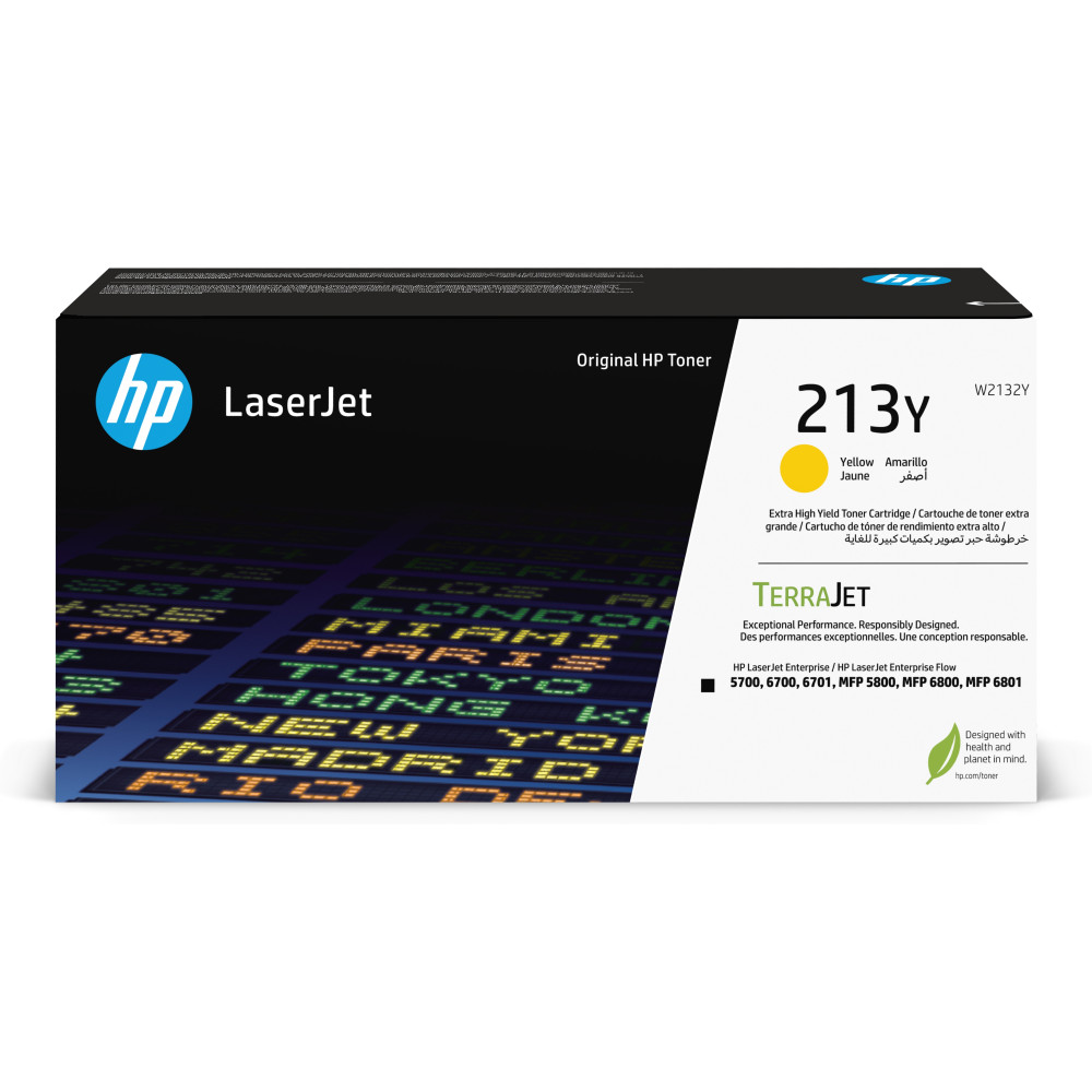 ORIGINAL HP toner giallo W2132Y 213Y ~12000 Seiten Cartuccia toner originale giallo ad altissima capacitÃ  LaserJet HP 213Y