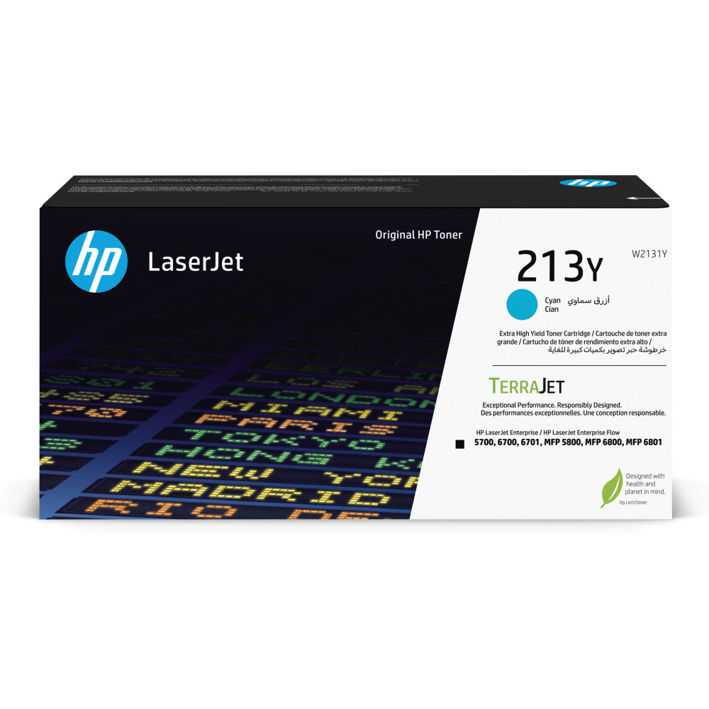 ORIGINAL HP toner ciano W2131Y 213Y ~12000 Seiten Cartuccia toner originale ciano ad altissima capacitÃ  LaserJet HP 213Y