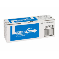 ORIGINAL Kyocera toner ciano TK-580c 1T02KTCNL0 ~2800 Seiten