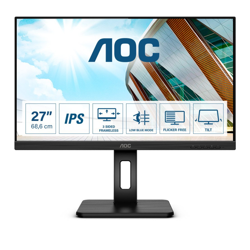 AOC P2 Q27P2Q Monitor PC 68,6 cm (27") 2560 x 1440 Pixel Quad HD LED Nero