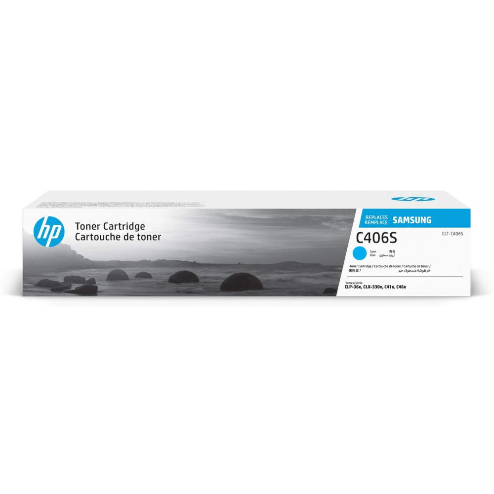 ORIGINAL Samsung toner ciano CLT-C406S ST984A ~1000 Seiten