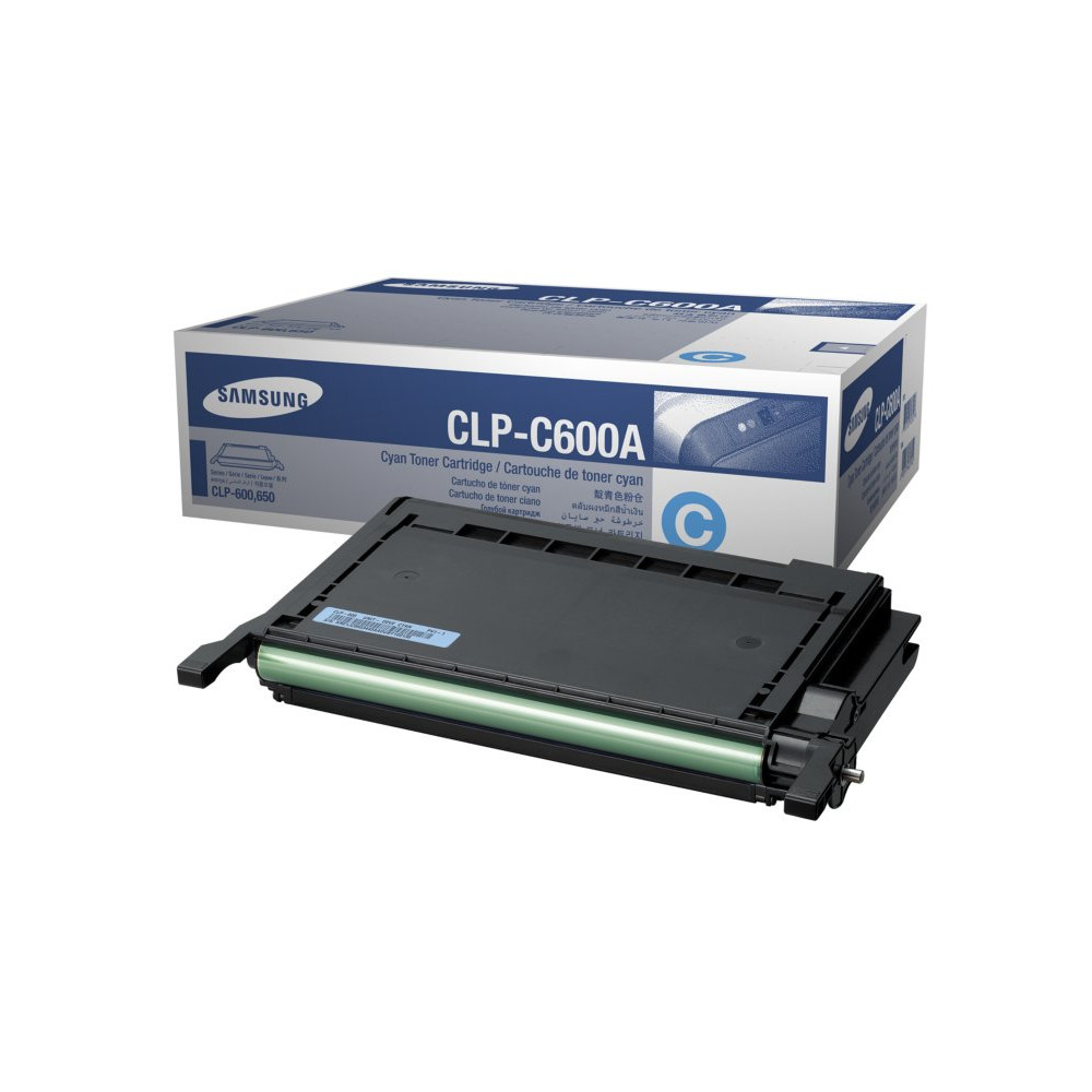 ORIGINAL Samsung toner ciano CLP-C600A ST878A ~4000 Seiten