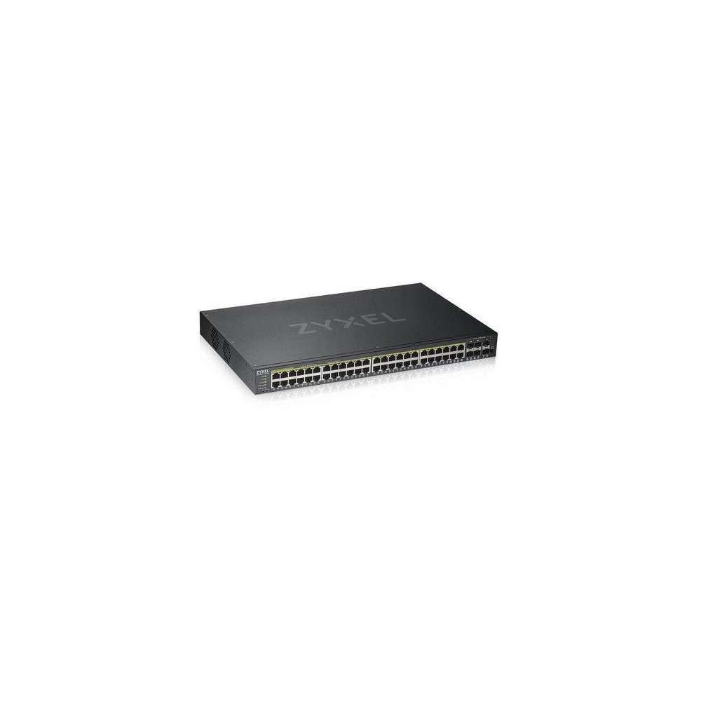 SWITCH ZYXEL GS-1920-48HPV2 44P LAN GIGABIT PoE (375W)+4P DUAL GIGABIT+2P SFP, IPv6,VLAN, Rack 19, FREE Nebula Basic Cloud Manag