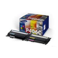 ORIGINAL Samsung Multipack nero / ciano / magenta / giallo CLT-P406C SU375A ~4500 Seiten rainbow kit