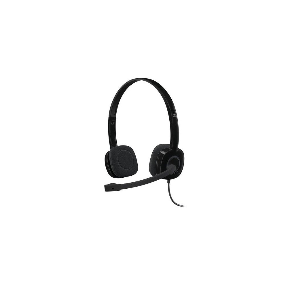 CUFFIA LOGITECH "H151" CON MICROFONO, Jack 3,5mm, NERO - 981-000589