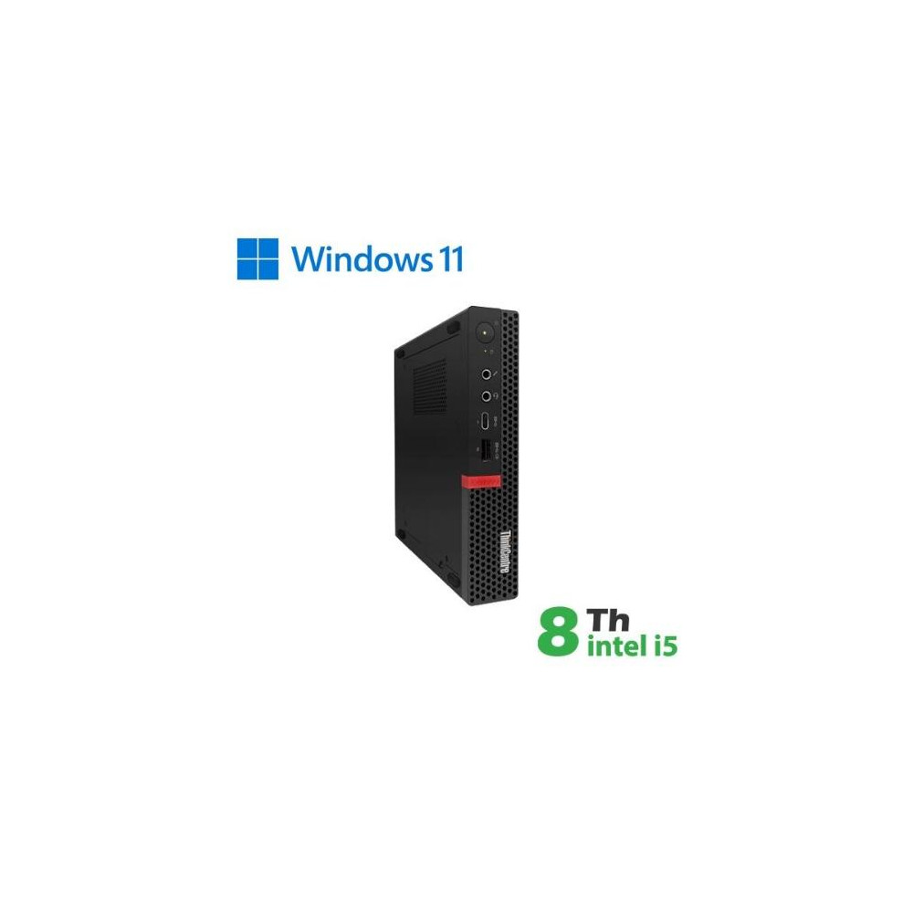 Tiny PC LENOVO RINOVO REFURBISHED ThinkCentre M720Q RN85522111 SFF i5-8x00t 8GB SSD NEW 256GB NO DVD W11P