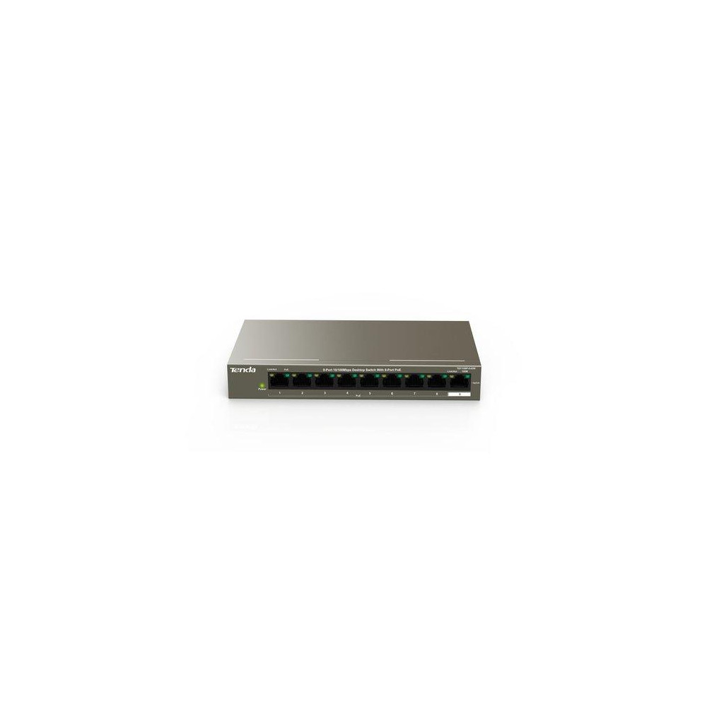 SWITCH TENDA TEF1109P-8-63W 9P LAN DESKTOP 10/100M 8P POE