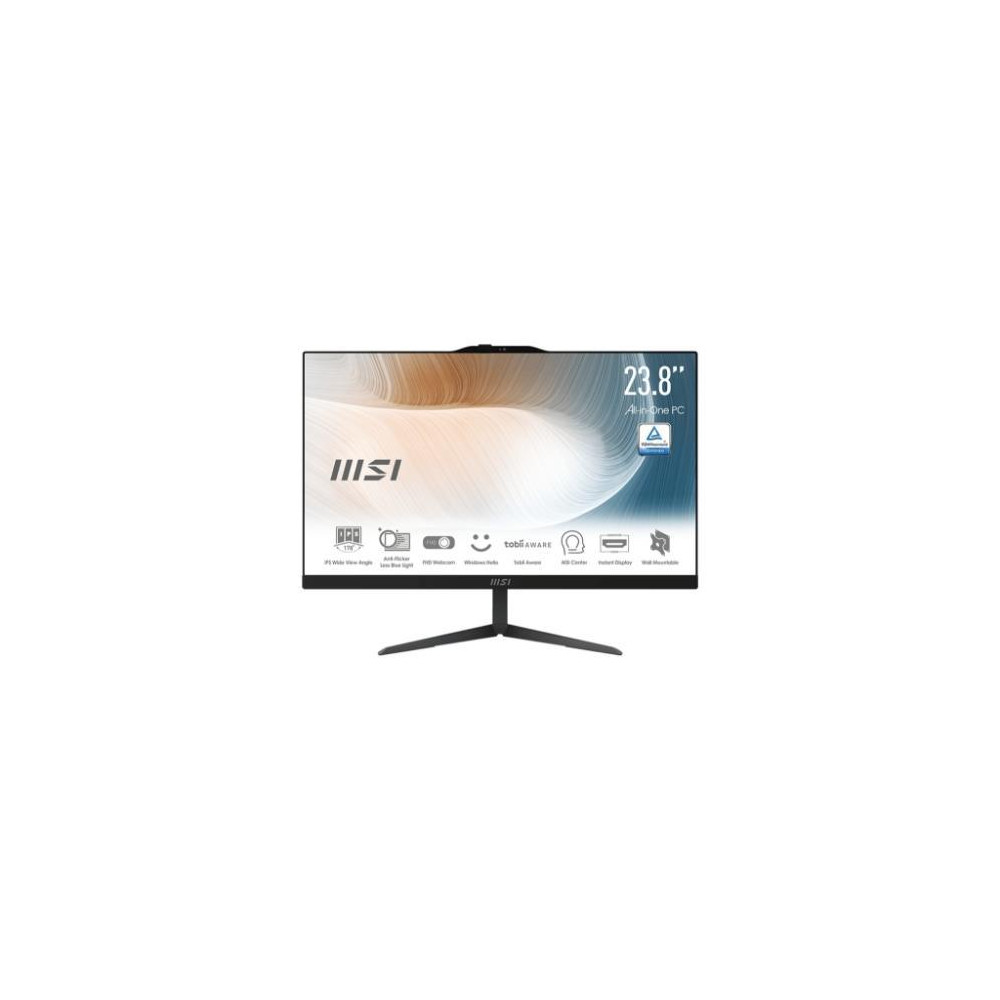 ALL IN ONE MSI Modern AM242 12M-638IT 23,8" i5-1235U 8GB SSD512GB Tastiera Mouse W11P Nero