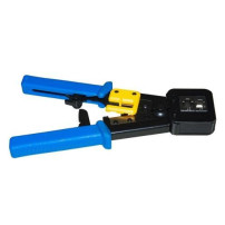 PINZA UNIVERSALE LINK PER CONNETTORI 6-8 POLI CON CAVO PASSANTE CON SPELAFILI ANTERIORE - LKCRIMP2