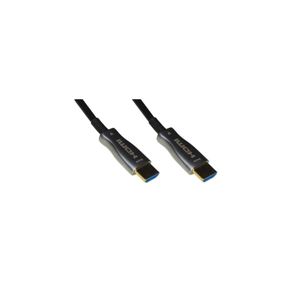 CAVO LINK HDMI 2.0 TO HDMI, M/M, 20MT, AOC FIBRA OTTICA IBRIDO, HDCP, ARC, EDID 4K - 60HZ, 4:4:4, NERO, LKCHD20F