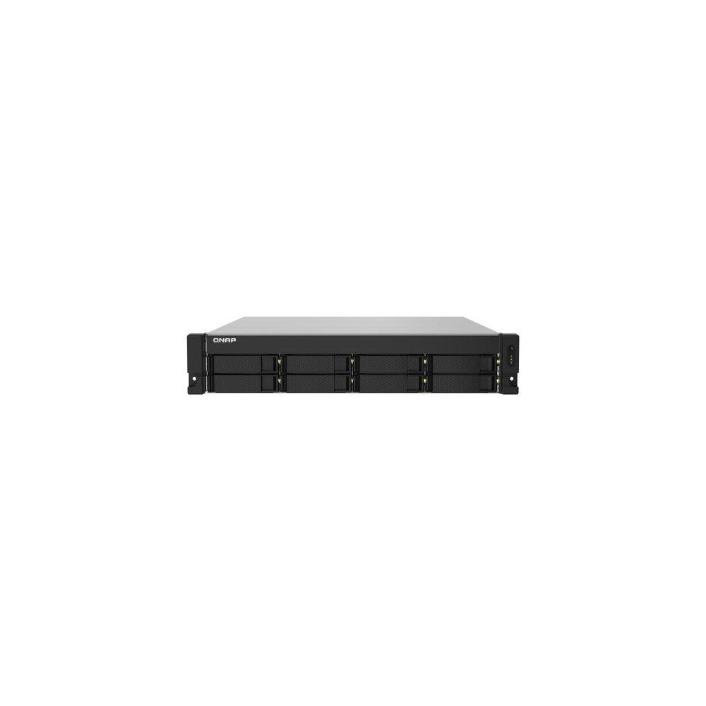 NAS RACK 2U QNAP TS-832PXU-RP-4G 8HD 3,5"/2,5"SATA6 6GB/S NOHD 2P 10GBE SFP+ 2P 2.5GBE 4P USB3.0 4GB RAM DDR4 AL324 4CORE 2X250W
