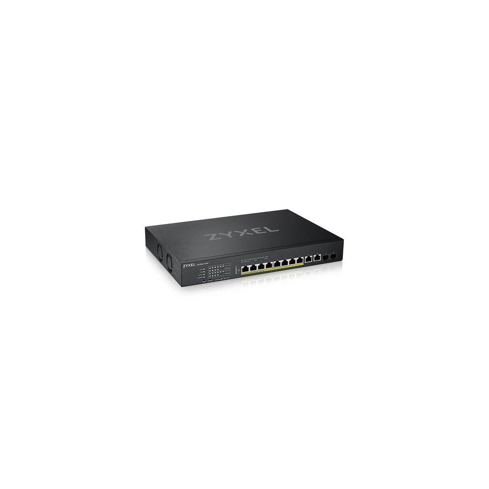 SWITCH ZYXEL XS1930-12HP 8P MULTIGIGABIT Poe 60W (375W max)(1G/2.5G/5G/10G)+2P MultiGigabit +2P 10GbE SFP+  IPv6, VLAN, QoS, ..