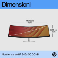 HP Monitor curvo E45c G5 DQHD