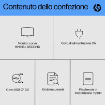 HP Monitor curvo E45c G5 DQHD