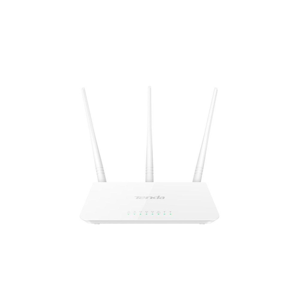 ROUTER TENDA F3 WIRELESS-N BROADBAND 300M 2T2R 3P LAN 10/100M, 3 ANTENNE FISSE 5dBi 2.4GHz