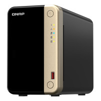 QNAP TS-264 NAS Tower Intel® Celeron® N5095 8 GB 0 TB QNAP QTS Nero, Oro