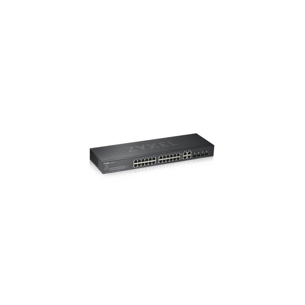 SWITCH ZYXEL GS1920-24V2 24P GIGABIT+4P DUAL GIGABIT-IPv6,VLAN,QoS,IGMP-Design senza ventole,Rack,WEB MANAGED FREE Nebula Basic
