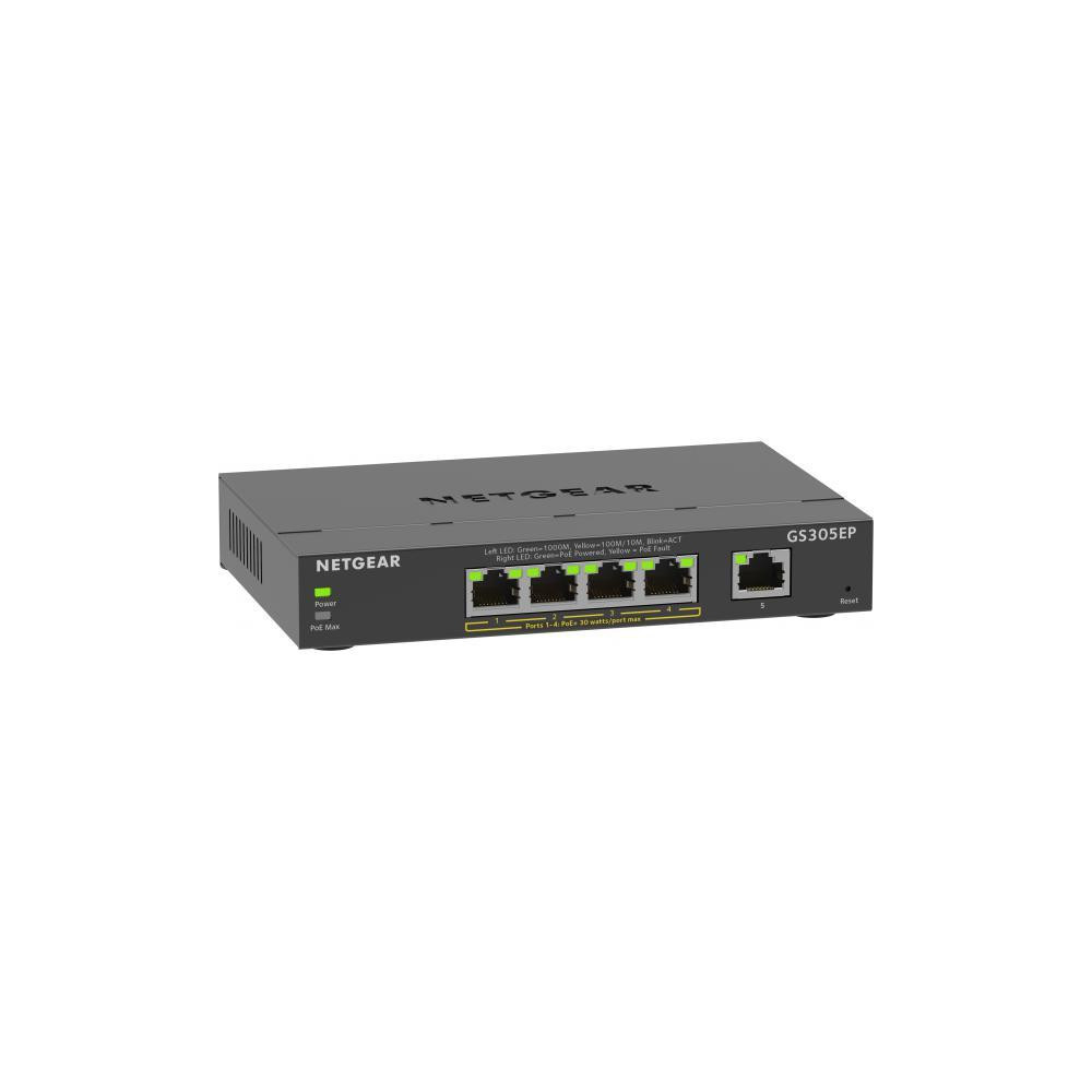 NETGEAR Plus Switch 5-port 10/100/1000 GS305EP-100PES