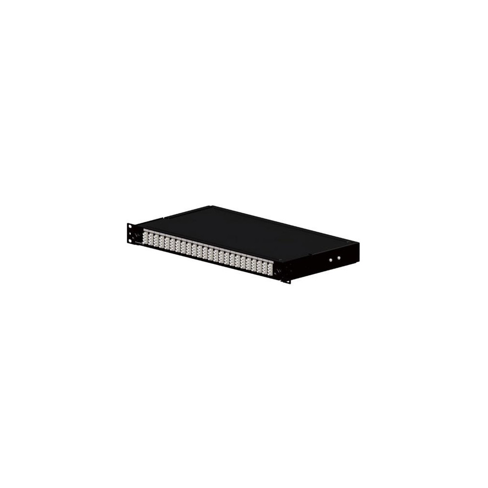 Optical Panel loaded with 12 SC SimplexSinglemode adapters - Black