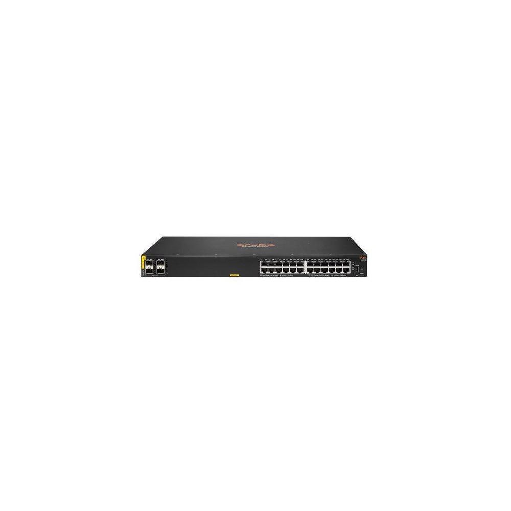 SWITCH R8N87A ARUBA CX 6000 24 X X10/100/1000 CLASS4 (POE 370W) + 4 X 1GB SFP GARANZIA A VITA LIMITATA