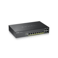 SWITCH ZYXEL GS2220-10HP-EU0101F 8P Gigabit POE (fino a 180W)+2P (RJ-45/SFP) , IPv6, VLAN, Desktop/Rack Managed Layer 3 Lite