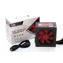 ALIMENTATORE ITEK 750W ATX DESERT VENTOLA 12CM - 4 CONN. SATA - ADATTATORE 20+4 PIN - Active PFC - ITPSD750
